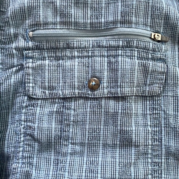 Royal Robbins, Blue Plaid Button-Down Shirt, Coolmax, Size L - Picture 4 of 6